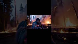Bigfoot vlog day 14! Forest fire #bigfootvlog #shorts #forestfire
