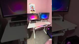 my desk setup before and after ✨