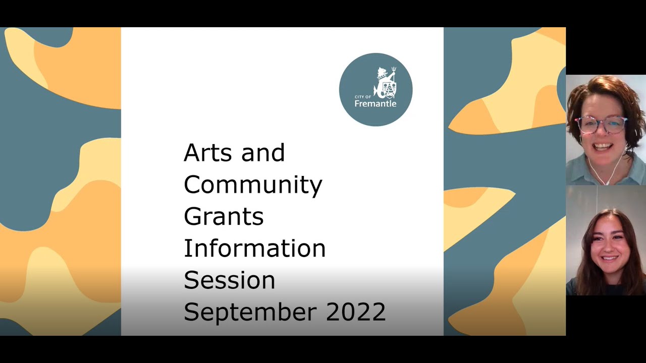 Arts and Community Grant Information Session September 2022 - YouTube