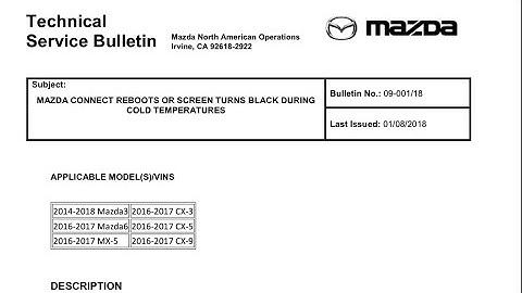 2017 Mazda CX-5 Display Reboot- Simple Fix!!