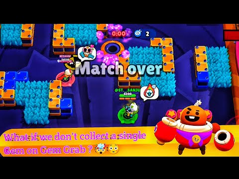 What if we don't collect a single Gem on Gem Grab 🤯😳 | #stsanju #brawlstarsindia #brawlstars