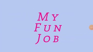 Excel 5 grade MY FUN JOB(p 46)