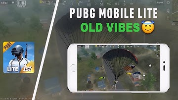 PUBG MOBILE LITE COMEBACK | OLD VIBES 😉