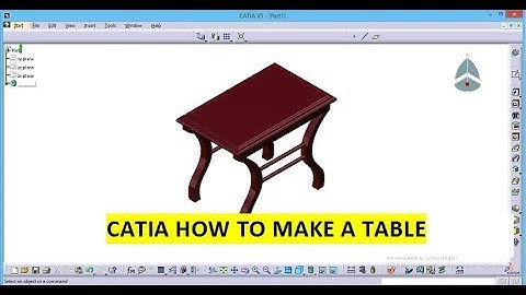 Catia 3D Table Design For Beginners