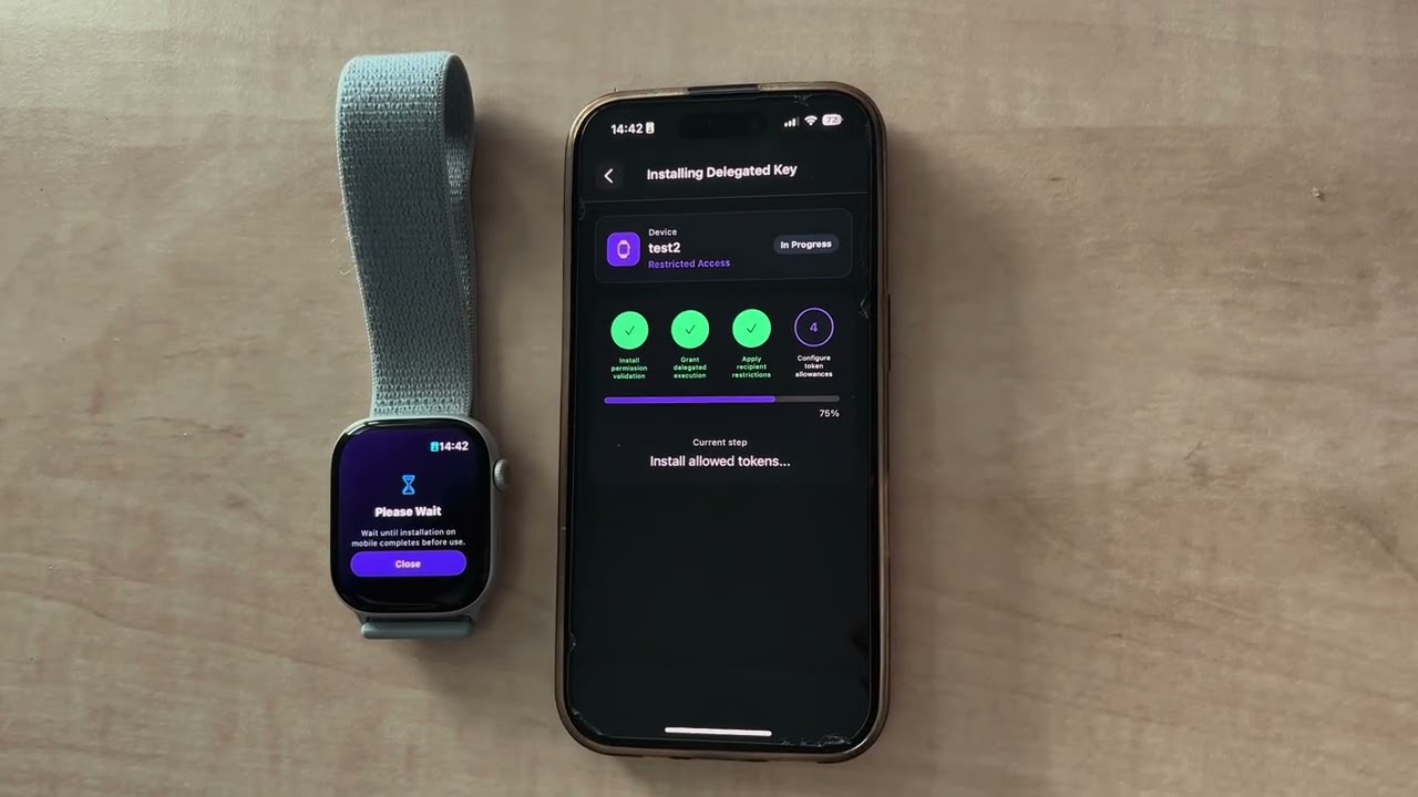 Crypto tool for signing crypto transactions from wearable device
