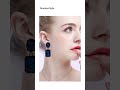 Retro Simple Square Crystal Drop Earrings #jewellery #jewellerydesign #affordablefashion #earrings