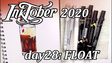 INKTOBER 2020 // day 28: FLOAT // Ink drawing demo