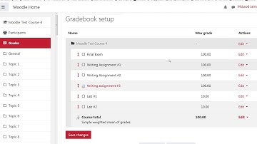 Grading with Total Points in Open LMS