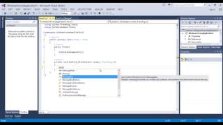 Message box on C# Visual studio 2013