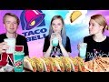 HUGE TACO BELL MUKBANG WITH MY BROTHER & SISTER!