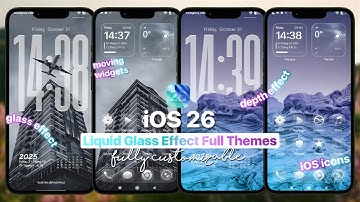 iOS 26 Liquid Glass Effect | Full Customizable Theme for Redmi and Xiaomi (HyperOS or MIUI) Android