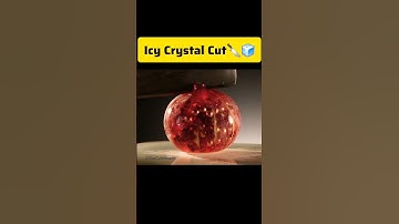❄️ Frozen Crystal Pomegranate Cutting | Hyper-Realistic ASMR in 4K #satisfyingasmr  #shorts