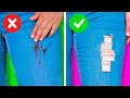 28 BUDGET CLOTHING LIFE HACKS || Jeans Hacks That Will Save Your Money