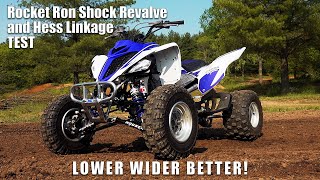 Raptor 700R Suspension Upgrade Rocket Ron Revalved Stock Shocks and Hess Linkage Test Review