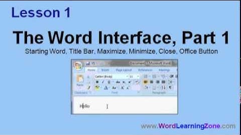 Microsoft Word 2007 Tutorial   part 00 of 13   Introduction