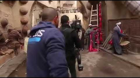 Behind scene steadicam operator Cooke optics