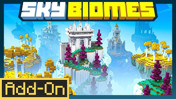 SKY BIOMES ADDON: Floating Islands & Bosses in Minecraft Bedrock!
