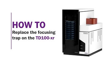 How to replace the focusing trap on the TD100-xr