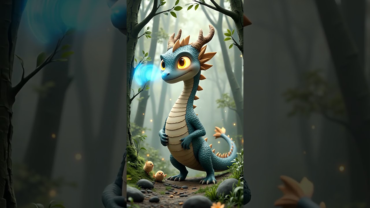 Blind Dragon with Golden Heart 💛 | Emotional 3D Fantasy Short | AI Animation