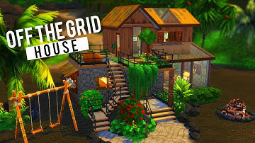 OFF THE GRID HOUSE🌱 | Island Living | The Sims 4 Speed Build