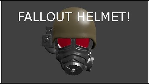 Blender 3d modeling Fallout New Vegas Helmet