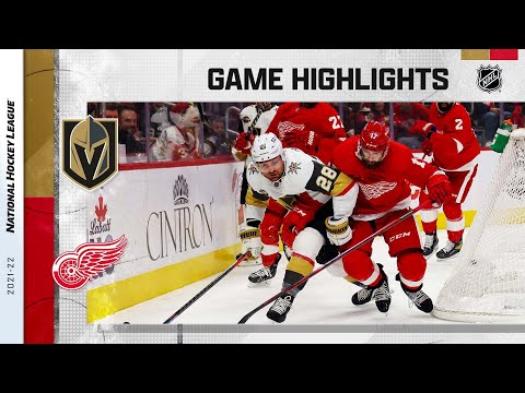 Golden Knights @ Red Wings 11/7/21 | NHL Highlights