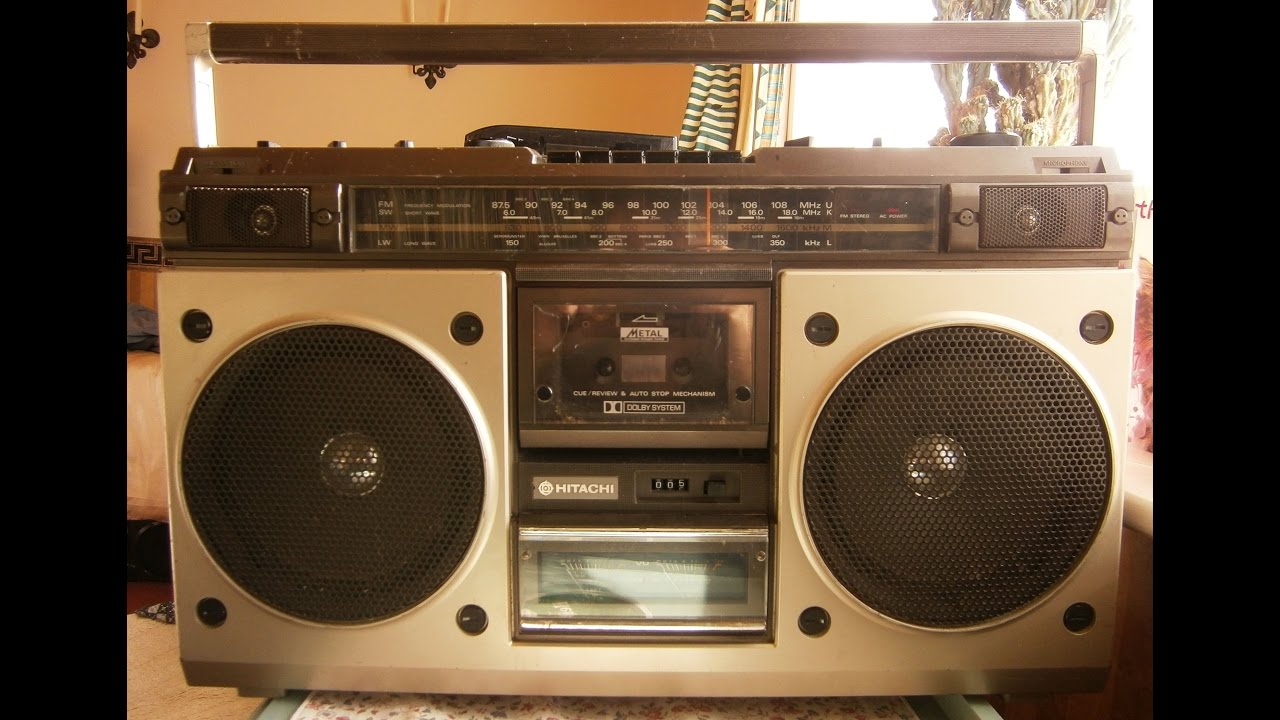 Hitachi TRK 8200e Vintage Stereo Boombox YouTube