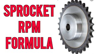 Sprocket Size and Speed | Sprocket RPM Formula screenshot 5