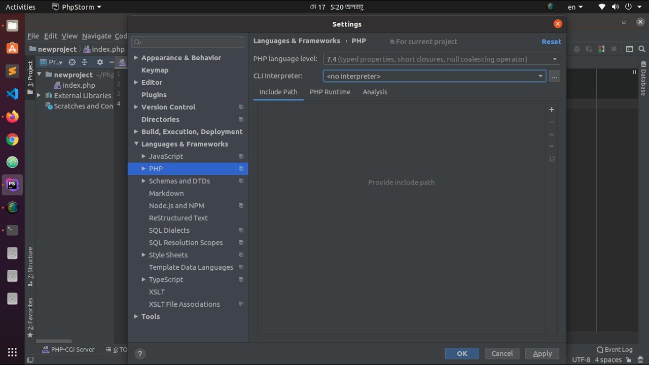 php cli  New Update  Install PhpStorm and Configure PHP Interpreter | Setting PHP CLI Interpreter Ubuntu 20.04 LTS