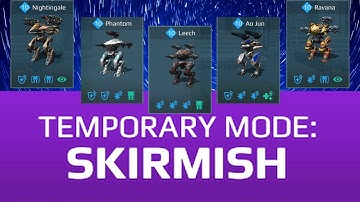 War Robots Nightingale Phantom Leech Ao Jun Ravana Skirmish Mode Gameplay