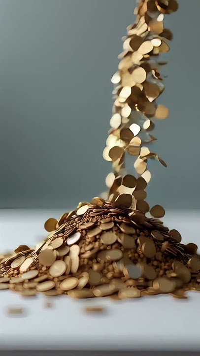 Koin Berhamburan ke Tumpukan Koin | Efek Suara #efeksuara #suara