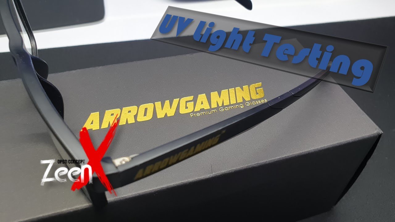 Arrow Gaming Glasses UV Test