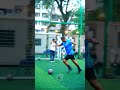 A short touch to lure the opponent in, a second touch to go against their flow.