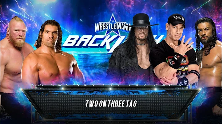 FULL MATCH   -  BROCK LESNAR & THE GREAT KHALI VS TEAM JOHN CENA