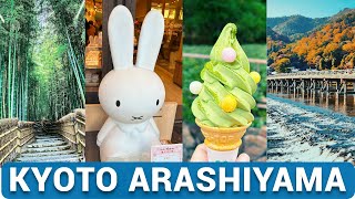 KYOTO ARASHIYAMA - Avoid Crowd, SAGANO Train, BAMBOO Forest, Miffy Shop, Vlog, 日本京都嵐山