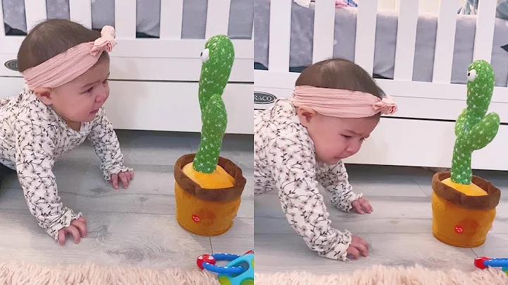 Baby isn't a Big Fan of Her New Mimicking Cactus Toy || WooGlobe Funnies