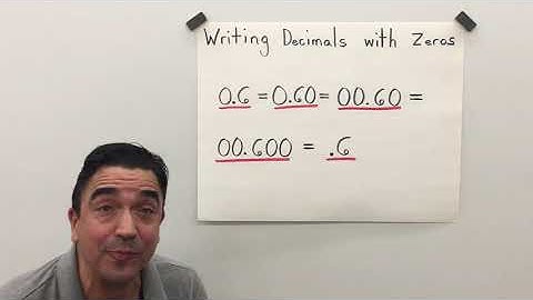 Writing Decimals with Zeros Example 1 / My Growing Brain