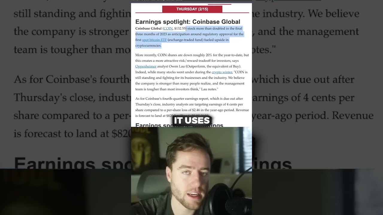 COINBASE EARNINGS ARE IMPORTANT - YouTube
