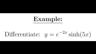 Differentiate Hyperbolic Functions