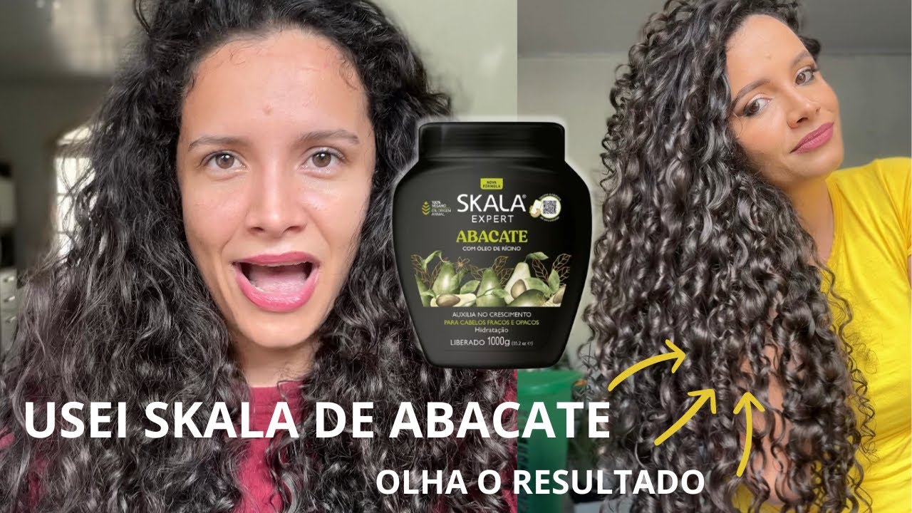 Testei o novo Skala de Abacate/ lavagem + finalização