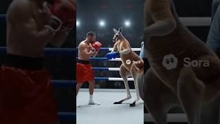 Kangaroo Vs Boxer Fight Created With Openai Sora 2  openai sora2 ai