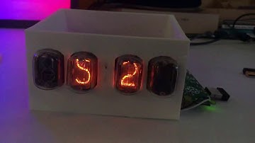 Raspberry Pi Zero Nixie Clock multiplexing in slow motion