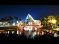 Walkway To Disney's Boardwalk & Disney's Hollywood Studios at Night in 4K | Walt Disney World 2021