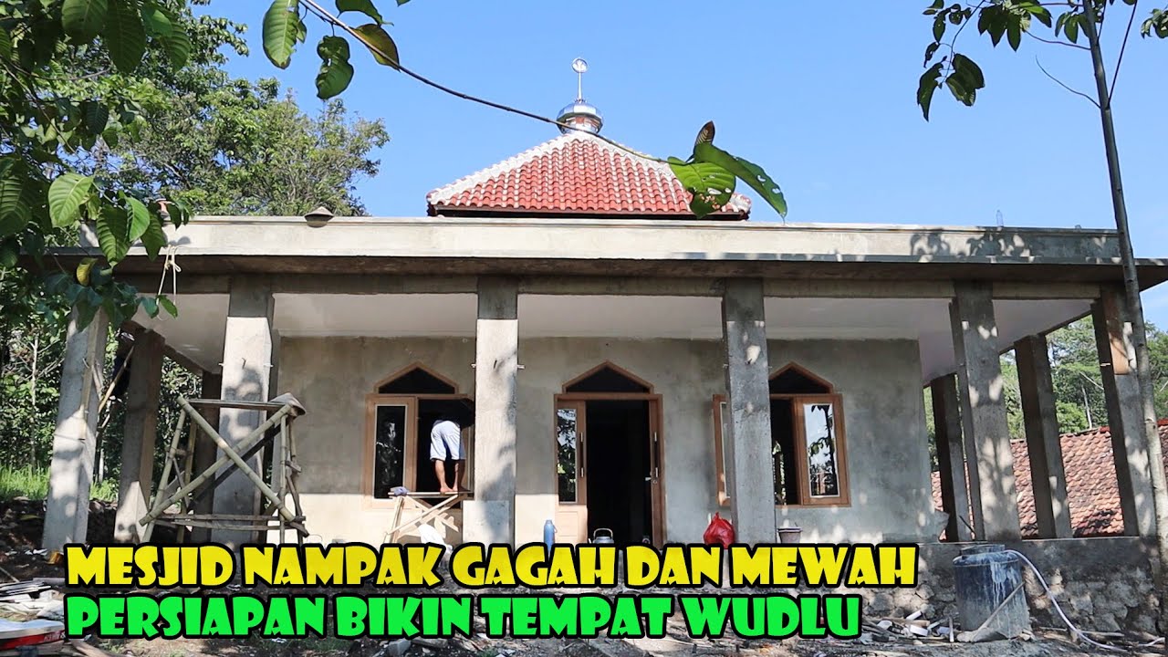 Perkembangan Pembangunan Mesjid.. Status Finishing Dan Persiapan Tempat Wudlu.