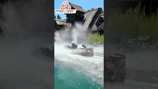 Abkühlung bei Hitze - Menhir Express Wasserbahn - Parc Asterix 2025 #shorts Parc Astérix Attraction