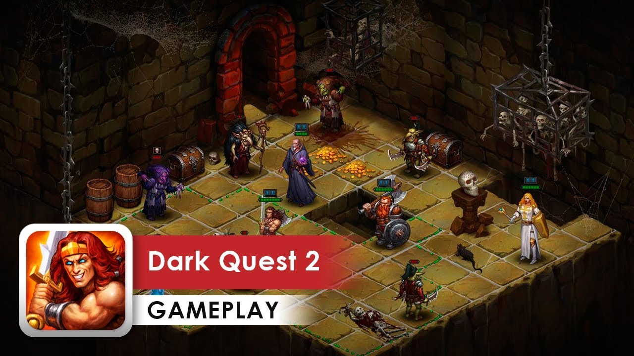 Школа рпг. Dark Quest. Dark Quest II. Старые изометрические РПГ. Turn based RPG.