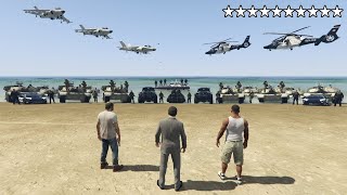 what if you get 5 stars in GTA 5 |epic cop battle |reaction |madd carl