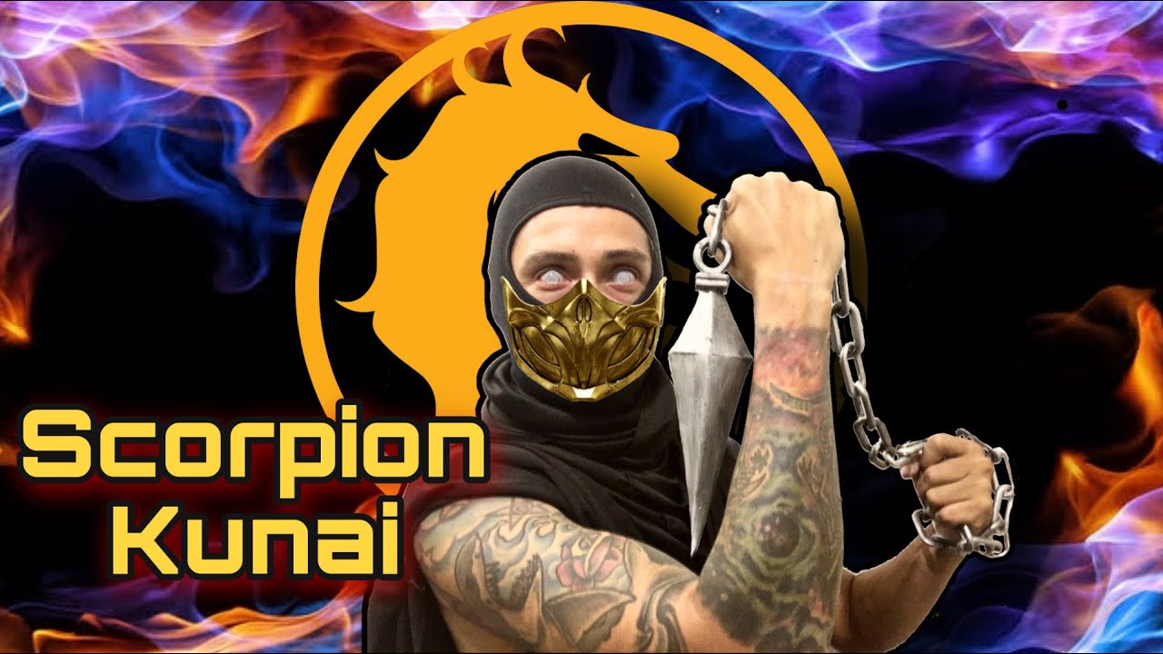 CÓMO HACER EL KUNAI DE SCORPION MK11 / CON EFECTO SUSPENDIDO EN EL AIRE