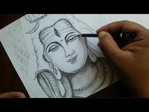 Hand Draw Hindu Lord Shiva Sketch for Indian God Maha Shivratri Background  Stock Vector - Illustration of lord, celebration: 241037742
