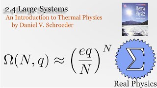2.4 Large Systems (Thermal Physics) (Schroeder)